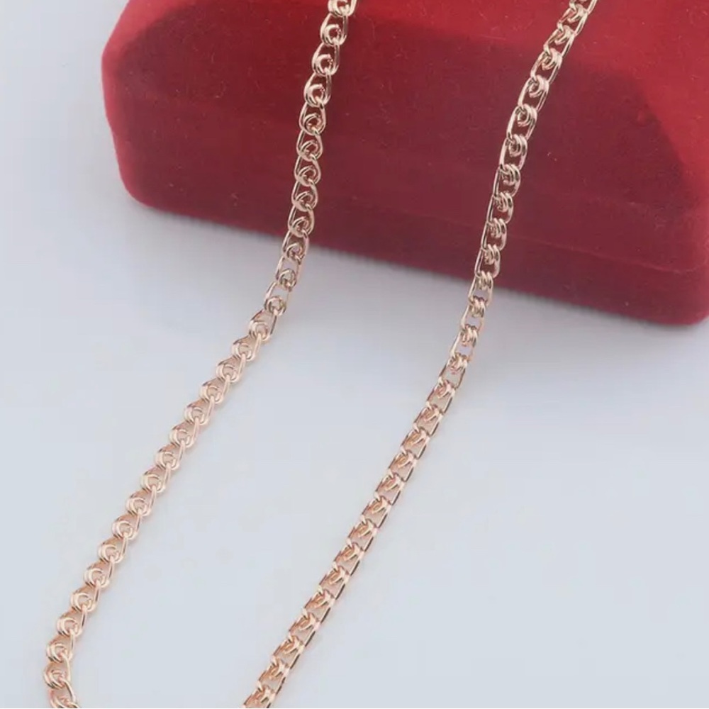 5MM Wide Women Chain Men Rose Gold Color Necklace Snail Jewelry, 22”